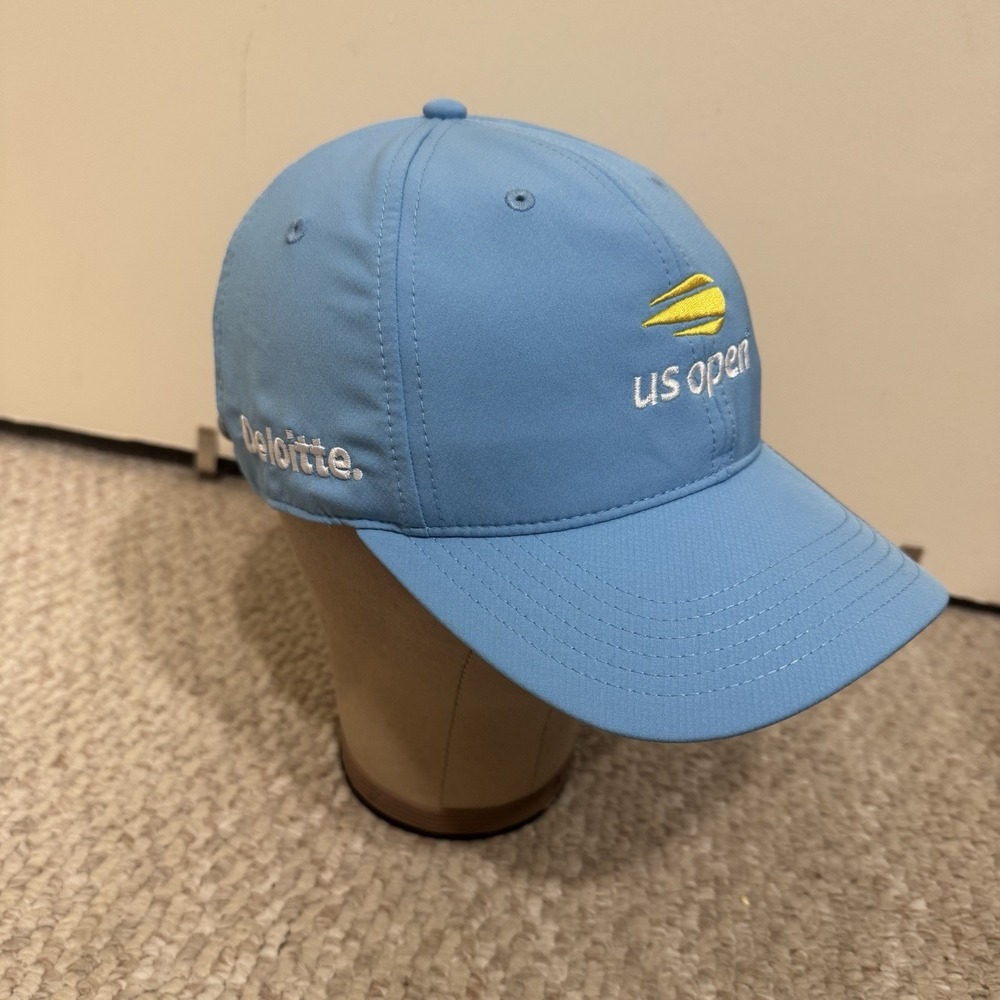 US Open Tennis Tournament Blue Cap Hat Deloitte ahead Classic Fit - NWT